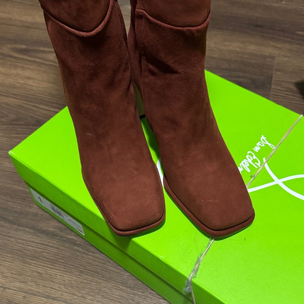 Sam Edelman Rust Suede Heeled Boots